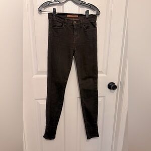 J BRAND Women's Dark Brown High Rise Skinny Leg Jeans Size 25